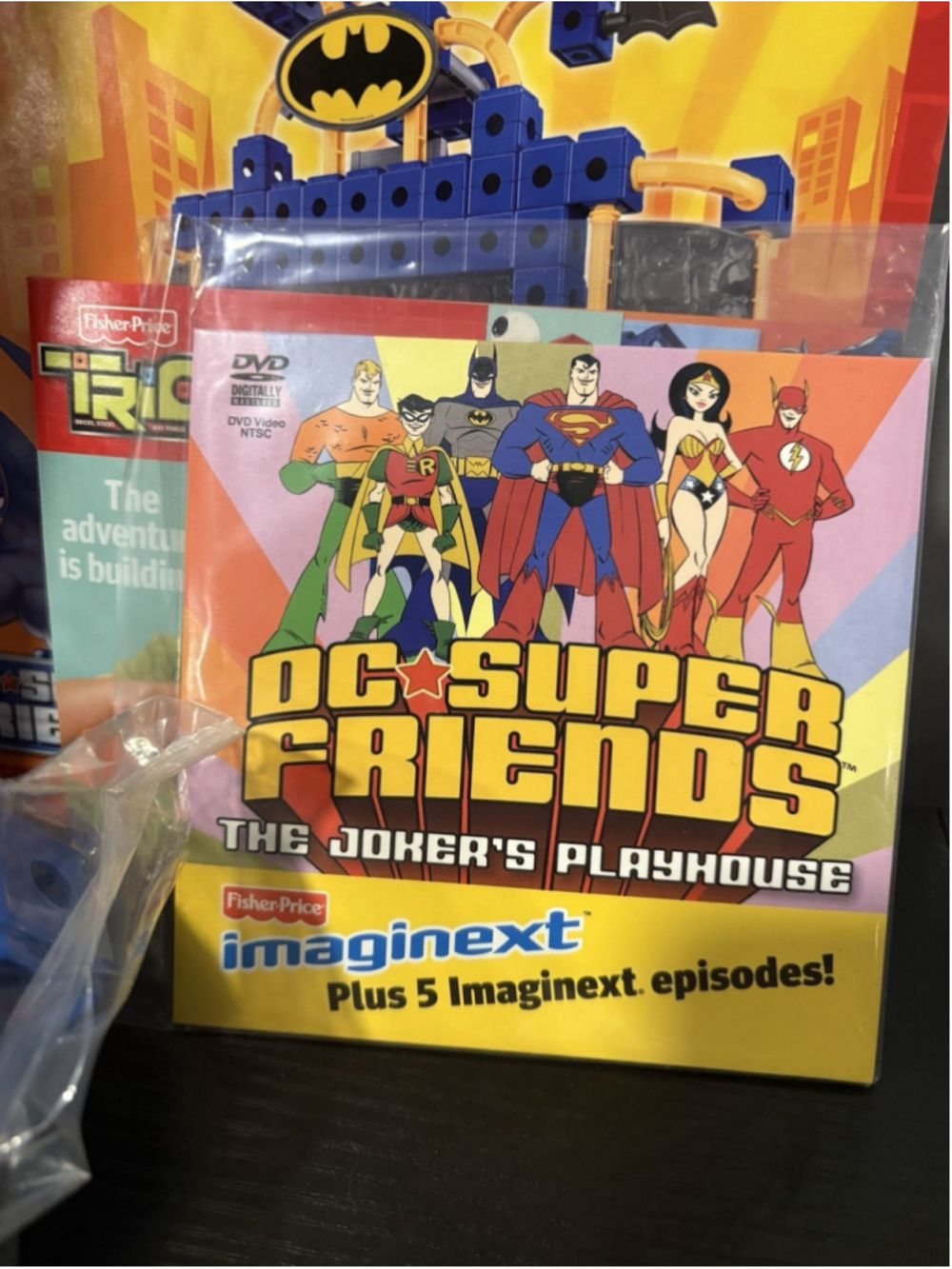 Fisher-Price TRIO DC Super Friends Batman Batcave Set T5830 Complete w/ Box - Picture 9 of 9